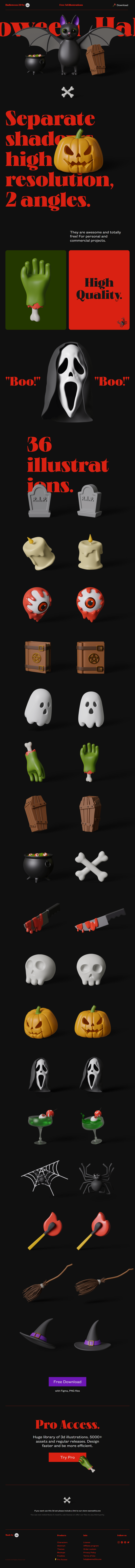 Halloween 3D Illustrations Pack